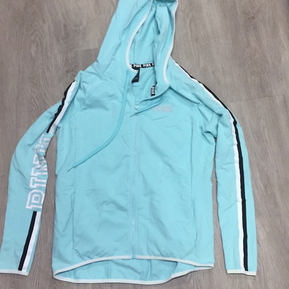 Pink zippered hoodie